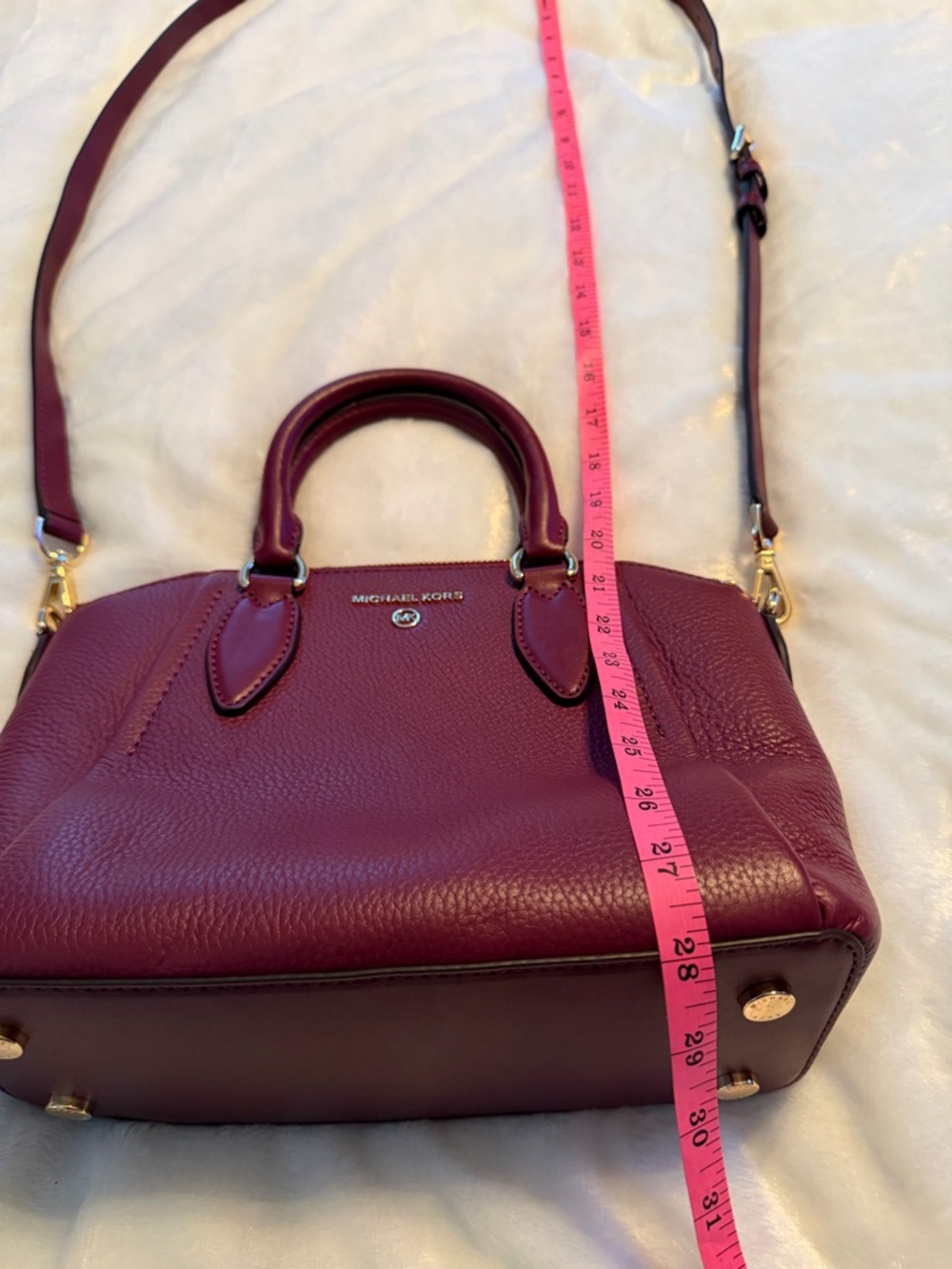 Michael Kors Small Satchel in Sienna - Picture 11 of 16